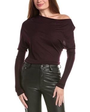 A.L.C. Liv Wool Top - Brown