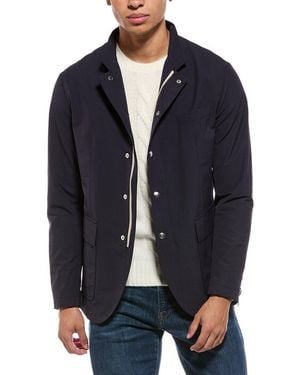 Eleventy Wool-Blend Jacket - Blue