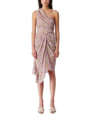 IRO Tabea Asymmetrical Print Dress - Multicolour