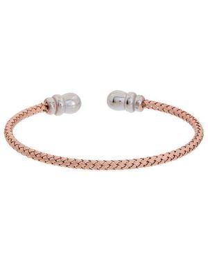 Meshmerise 18K Over 0.25 Ct. Tw. Diamond Mesh Bangle Bracelet - White