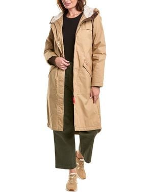 HUNTER Jane Canvas A-line Padded Coat Jane Canvas A-line Padded Coat - Natural