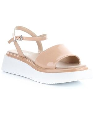 Bos. & Co. Shasta Leather Wedge Sandal - White