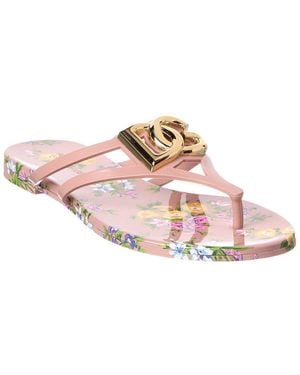 Dolce & Gabbana Beachwear Rubber Sandal - Pink