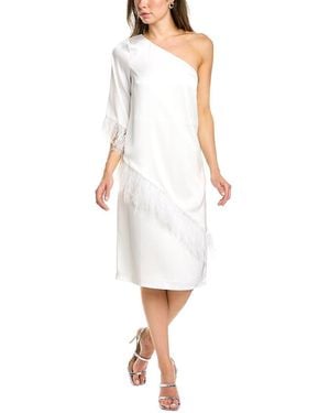 Aidan Mattox One-shoulder Cocktail Dress - White