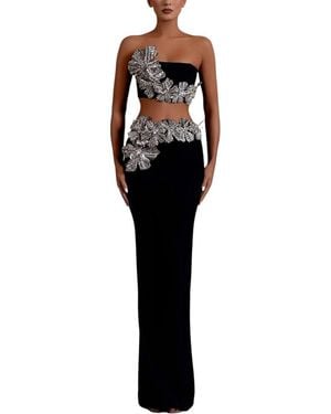 AMINA GLAM 2Pc Top & Short Set - Black