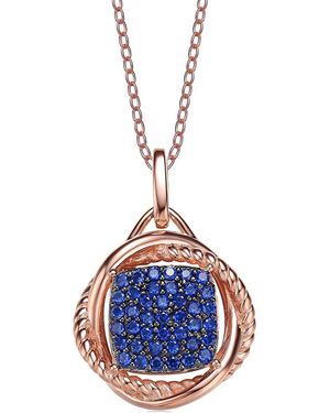 Genevive Jewelry Silver Necklace - Blue
