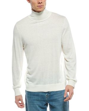 Rag & Bone Roy Wool-Blend Turtleneck Jumper - White
