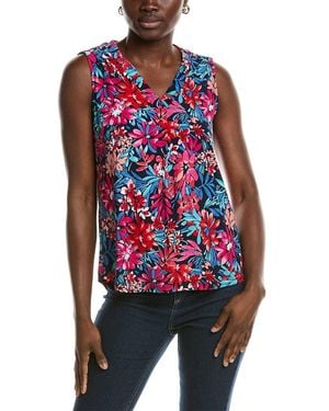 Jones New York Pleat Front Shell - Red