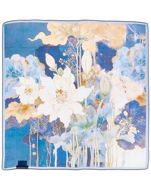 La Fiorentina Silk Scarf - Blue