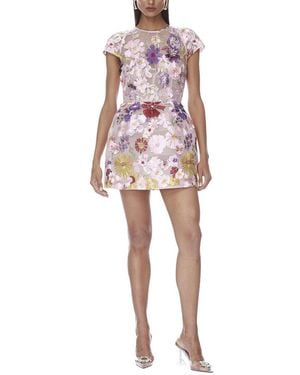 Bronx and Banco Jasmine Cap Sleeve Mini Dress - Red