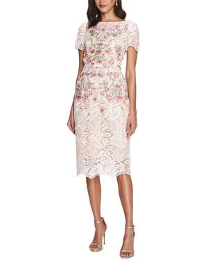 Marchesa Printed Dress - Pink