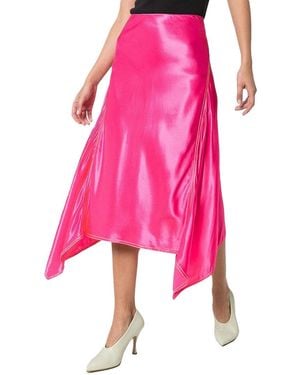 Sies Marjan Darby Asymmetrical Midi Skirt - Pink