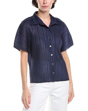 Jason Wu Pleated Shirt - Blue