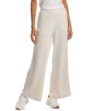 Project Social T Aura Cosy Wide Leg Pant - White