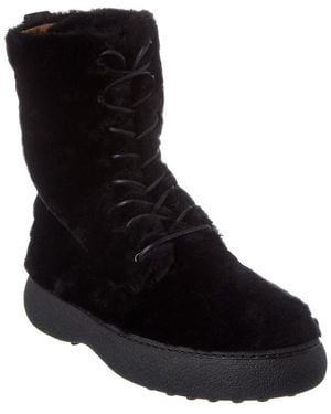 Tod's Shearling Boot - Black