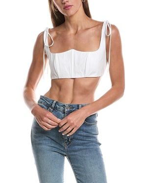 For Love & Lemons Layla Corset Top - Blue