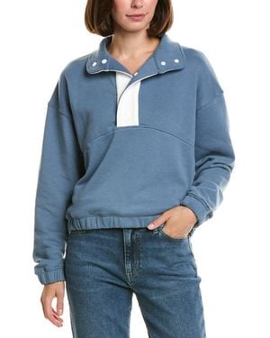 Wildfox Marlo 1/2 Snap Pullover - Blue