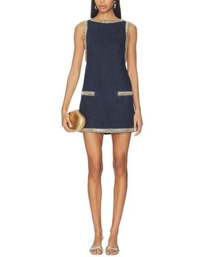 AMINA GLAM Mini Dress - Blue