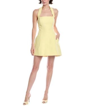 Bardot Nevelle Hourglass Halter Mini Dress - Yellow