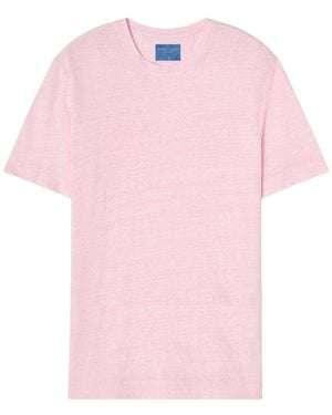 Robert Talbott Davis Linen Jersey T-Shirt - Pink