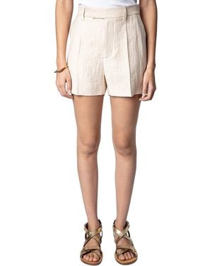 Zadig & Voltaire Please Tailleur Linen-blend Short - White