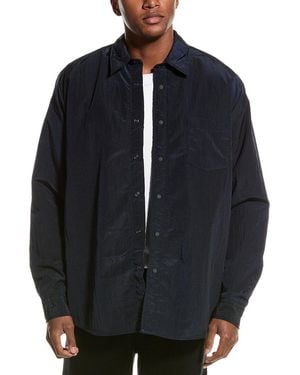 BOSS Lambini Relaxed Fit Shirt Windbreaker - Blue