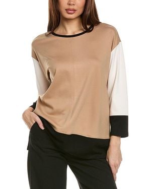 Jones New York Colorblocked Dolman Sleeve Top - Black
