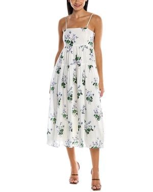 Les Rêveries Strappy Midi Dress - White
