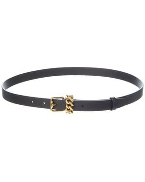 Burberry Leather Belt - Blue