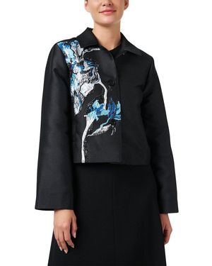 Stine Goya Short Kiana Jacquard Jacket - Black