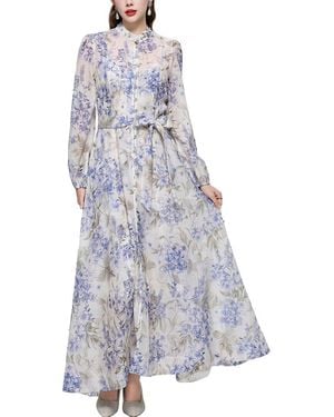 MIRA RICHI Maxi Dress - Blue