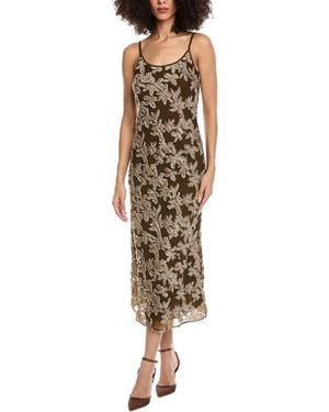Rag & Bone Alessia Midi Dress - Metallic
