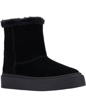 Aquatalia Lavina Weatherproof Suede Boot - Black