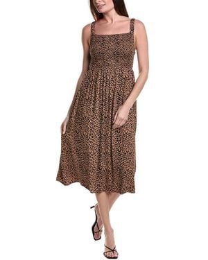 Saltwater Luxe Smocked Tank Dress - Brown