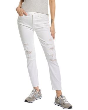 7 For All Mankind Clean High Waist Ankle Skinny Jean - White