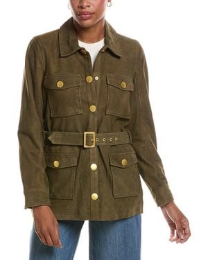 L'Agence Ishani Belted Jacket - Green