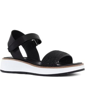 Donald J Pliner Kinsley Leather-trim Sandal - Black