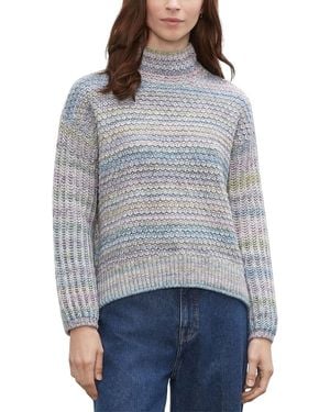 Club Monaco Spacedye Texture Wool-blend Top - Gray