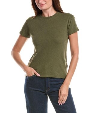 Officine Generale Officine Generale Lara Linen-Blend T-Shirt - Green