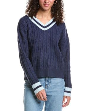 KatieJnyc Blair Varsity Sweater - Blue
