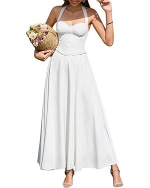 Amanda Royal Maxi Dress - White