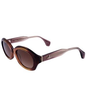 Vivienne Westwood Vw5024 51Mm Sunglasses - Brown