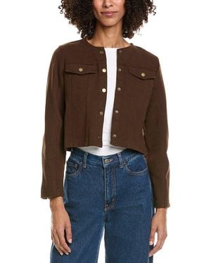 HL Affair Woven Cardigan - Brown