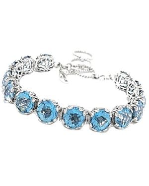 Samuel B. 44.80 Ct. Tw. Aqua Colour Topaz Bracelet - Blue