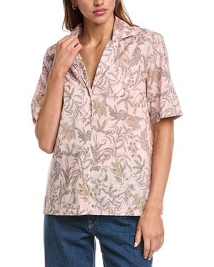 Officine Generale Officine Generale New Christelle Floral Top - Red