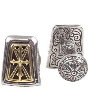 Konstantino 18K & Cufflinks - Black