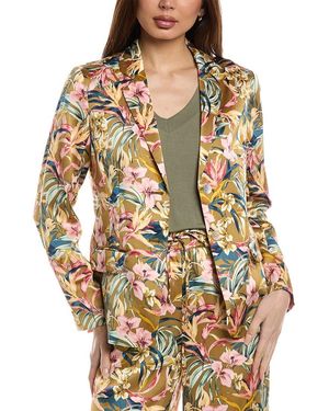 Tommy Bahama Flora Amora Satin Blazer - Green