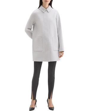 Theory Caban Patch Coat - Grey