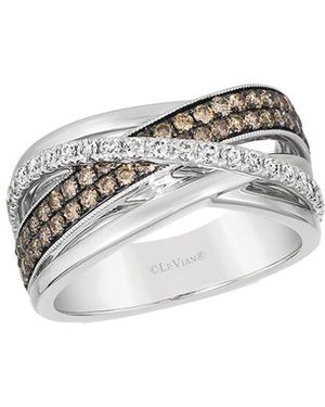 Le Vian Chocolate Gladiator 14K 0.87 Ct. Tw. Diamond Cocktail Ring - White