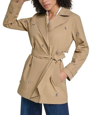 KARL LAGERFELD Trench Coat - Natural